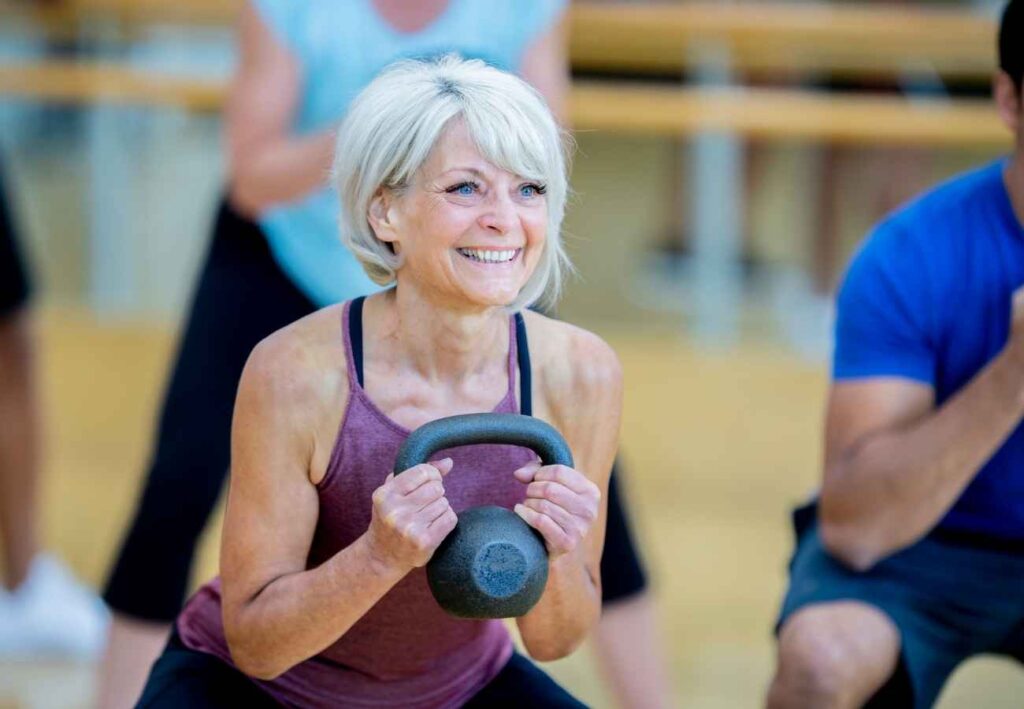 senior health exercise at First Choice Care Home in Fortuna